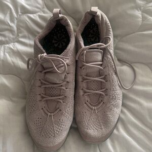 Nike Women’s Knit Lace-Up Sneakers in Light Mauve
